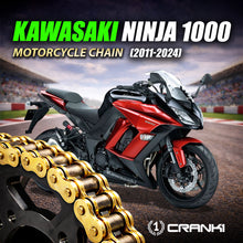 Load image into Gallery viewer, Chain For Kawasaki Ninja 1000 (2011-2024) - 525 Pitch x 112 Links Gold (ZVMX) - CRANK1