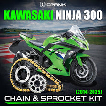 Load image into Gallery viewer, Chain And Sprocket Kit For Kawasaki Ninja 300 (2014-2025) - CRANK1