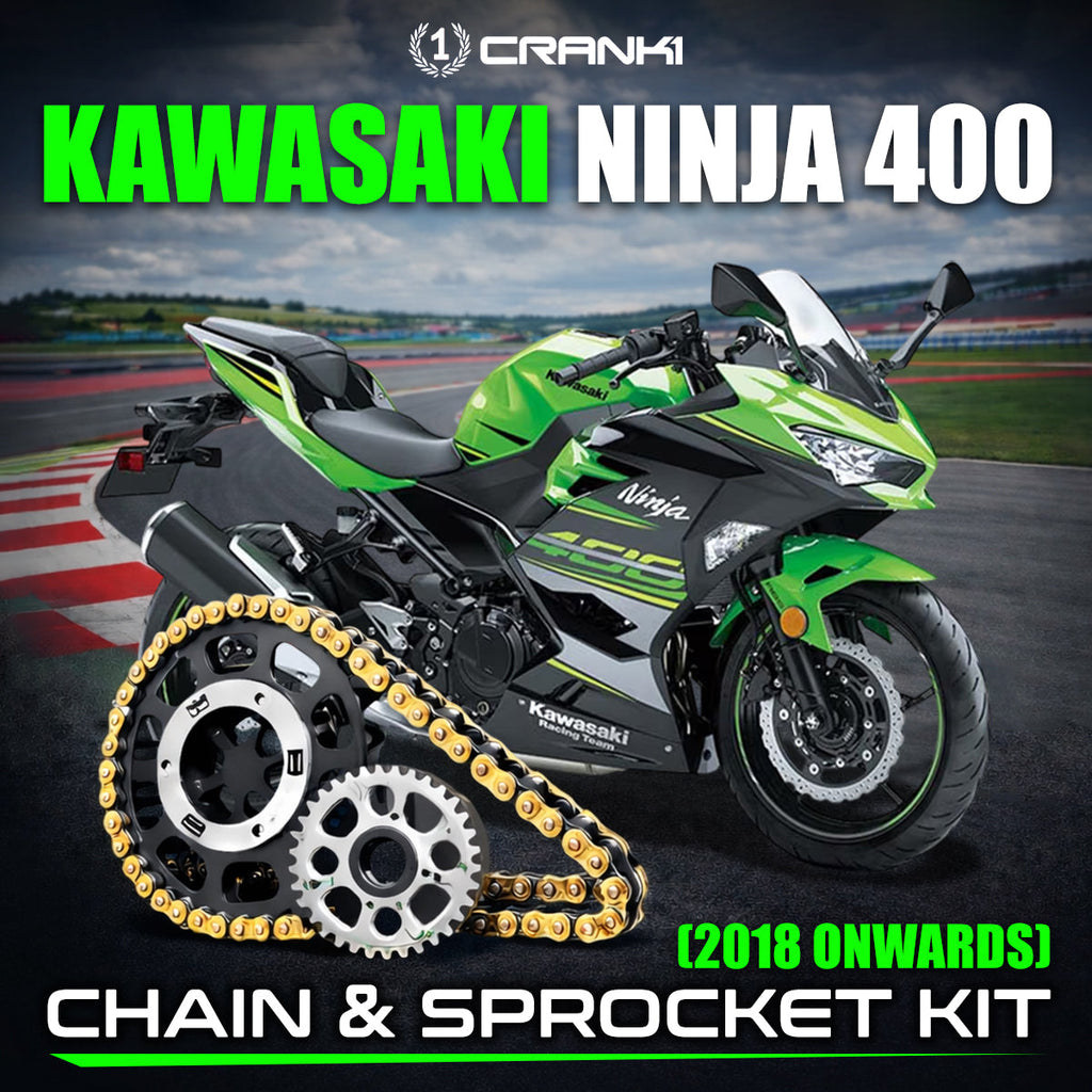 Chain And Sprocket Kit For Kawasaki Ninja 400 (2018 Onwards) - CRANK1