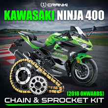 Load image into Gallery viewer, Chain And Sprocket Kit For Kawasaki Ninja 400 (2018 Onwards) - CRANK1