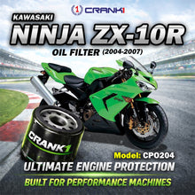 Load image into Gallery viewer, Oil Filter For Kawasaki Ninja ZX-10R (2004-2007) - CPO204 - CRANK1