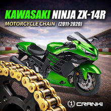 Load image into Gallery viewer, Chain For Kawasaki Ninja ZX-14R (2011-2020) - 530 Pitch x 118 Links Gold (ZVMX) - CRANK1