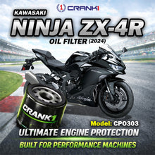 Load image into Gallery viewer, Oil Filter For Kawasaki Ninja ZX-4R (2024) - CPO303 - CRANK1