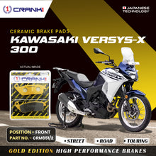 Load image into Gallery viewer, Ceramic Brake Pad For Kawasaki Versys-X 300 - Front - CRM651/2 - 1 Set - Crank1