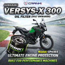 Load image into Gallery viewer, Oil Filter For Kawasaki Versys-X 300 (2017 Onwards) - CPO303 - CRANK1