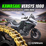 Chain For Kawasaki Versys 1000 (2015-2024) - 525 Pitch x 116 Links Gold (ZVMX) - CRANK1