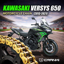 Load image into Gallery viewer, Chain For Kawasaki Versys 650 (2013-2021) - 520 Pitch x 114 Links Gold (ZVMX) - CRANK1