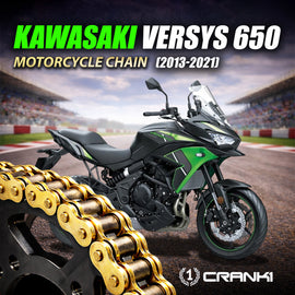 Chain For Kawasaki Versys 650 (2013-2021) - 520 Pitch x 114 Links Gold (ZVMX) - CRANK1