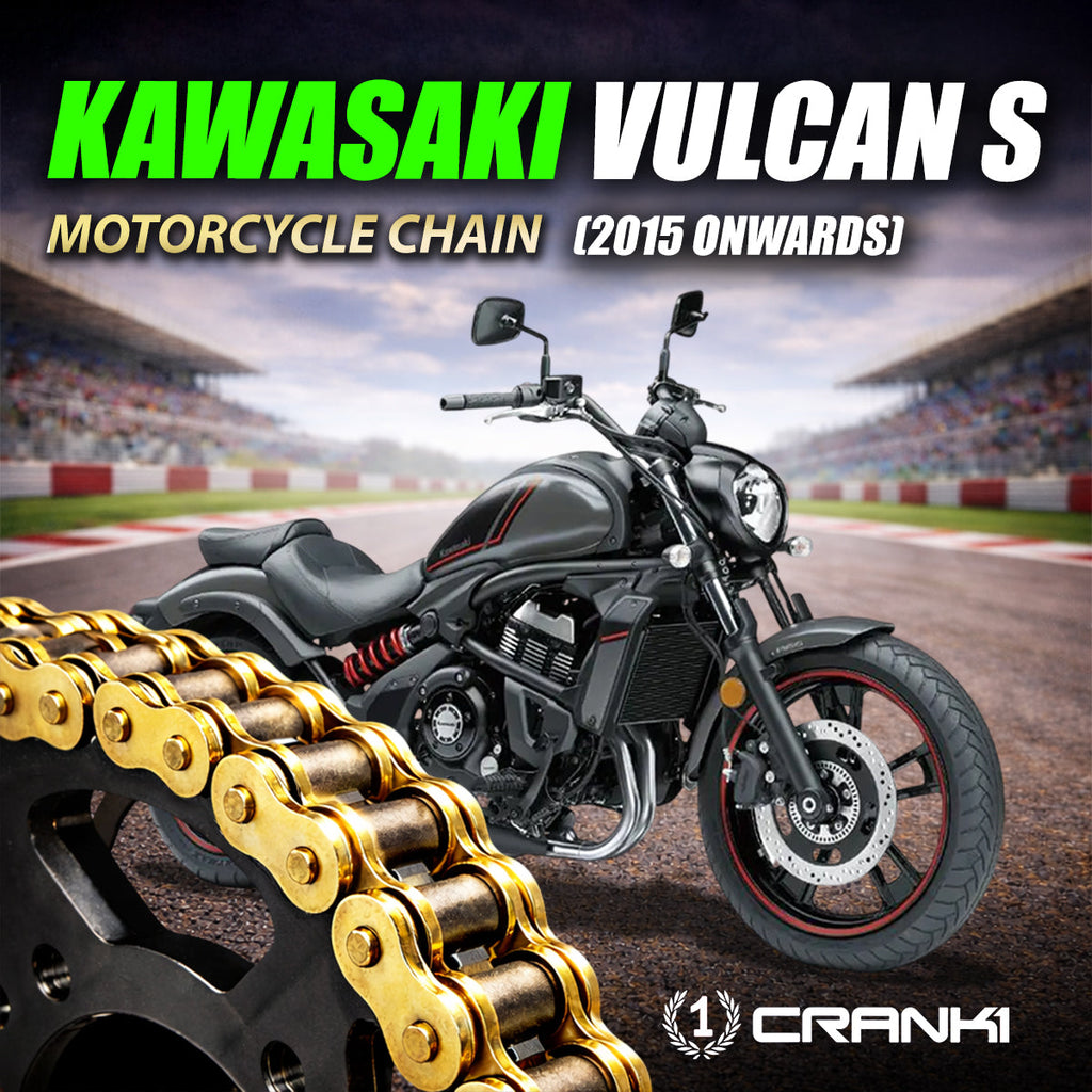 Chain For Kawasaki Vulcan S (2015 Onwards) - 520 Pitch x 120 Links Gold (ZVMX) - CRANK1
