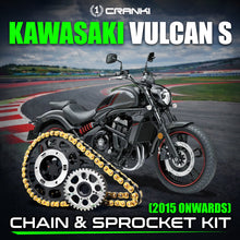 Load image into Gallery viewer, Chain And Sprocket Kit For Kawasaki Vulcan S (2015 Onwards) - CRANK1