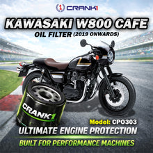 Load image into Gallery viewer, Oil Filter For Kawasaki W800 Cafe (2019 Onwards) - CPO303 - CRANK1