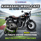 Oil Filter For Kawasaki W800 Cafe (2019 Onwards) - CPO303 - CRANK1