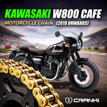 Load image into Gallery viewer, Chain For Kawasaki W800 Cafe (2019 Onwards) - 520 Pitch x 106 Links Gold (ZVMX) - CRANK1
