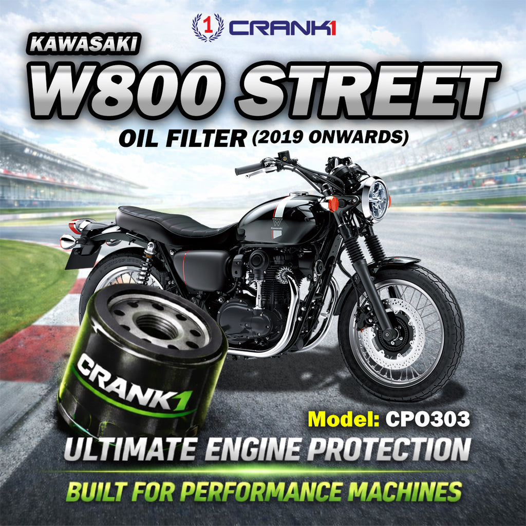 Oil Filter For Kawasaki W800 Street (2019 Onwards) - CPO303 - CRANK1