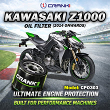Load image into Gallery viewer, Oil Filter For Kawasaki Z1000 (2014 Onwards) - CPO303 - CRANK1