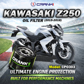 Oil Filter For Kawasaki Z250 (2015-2018) - CPO303 - CRANK1