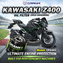 Load image into Gallery viewer, Oil Filter For Kawasaki Z400 (2019 Onwards) - CPO303 - CRANK1