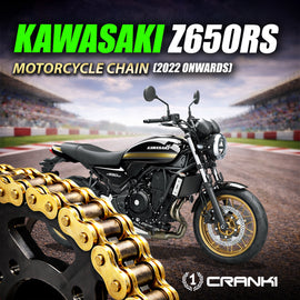 Chain For Kawasaki Z650RS (2022 Onwards) - 520 Pitch x 114 Links Gold (ZVMX) - CRANK1