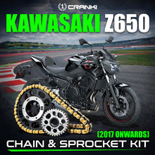 Load image into Gallery viewer, Chain And Sprocket Kit For Kawasaki Z650 (2017 Onwards) - CRANK1
