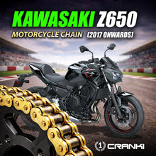 Load image into Gallery viewer, Chain For Kawasaki Z650 (2017 Onwards) - 520 Pitch x 114 Links Gold (ZVMX) - CRANK1