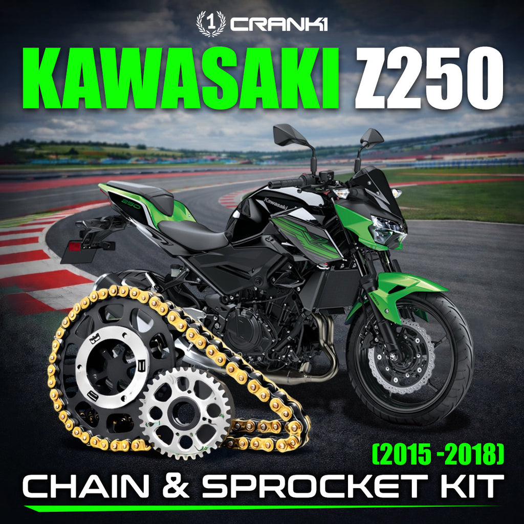 Chain And Sprocket Kit For Kawasaki Z250 (2015-2018) - CRANK1