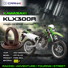 Load image into Gallery viewer, Fork Oil Seals Pair For Kawasaki KLX300R (2023 Onwards) - CPF55-123 - CRANK1