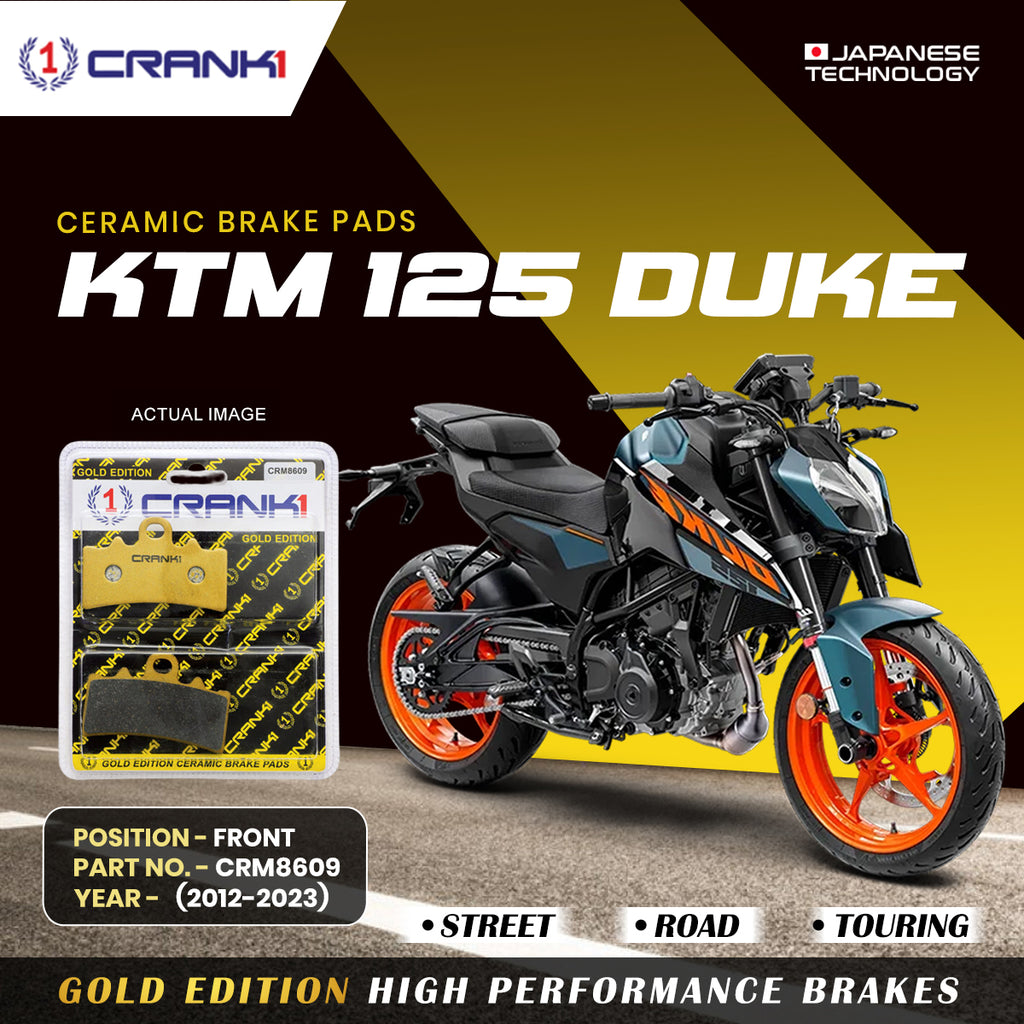 Ceramic Brake Pad For KTM 125 Duke (2012-2023) - Front - CRM8609 - 1 Set - CRANK1