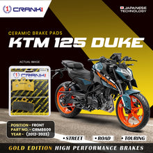 Load image into Gallery viewer, Ceramic Brake Pad For KTM 125 Duke (2012-2023) - Front - CRM8609 - 1 Set - CRANK1