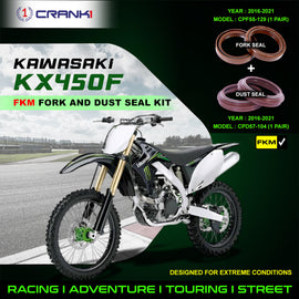 Fork And Dust Seals Kit For Kawasaki KX450F (2016-2021) - CRANK1