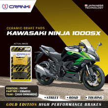 Load image into Gallery viewer, Ceramic Brake Pad For Kawasaki Ninja 1000SX (2020 Onwards) - Front - CRM553 - 2 Sets - CRANK1