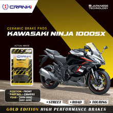Load image into Gallery viewer, Ceramic Brake Pad For Kawasaki Ninja 1000SX (2015-2016 &amp; 2017-2019) - Front - CRM553 - 2 Sets - CRANK1