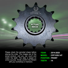 Load image into Gallery viewer, Sprocket For Kawasaki Ninja 300 (2014-2025) - Front - CPF1539.14T - CRANK1