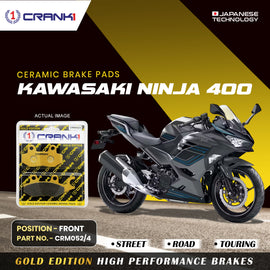 Ceramic Brake Pad For Kawasaki Ninja 400 - Front - CRM052/4 - 1 Set - Crank1