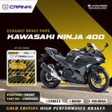 Ceramic Brake Pad For Kawasaki Ninja 400 - Front - CRM052/4 - 1 Set - Crank1