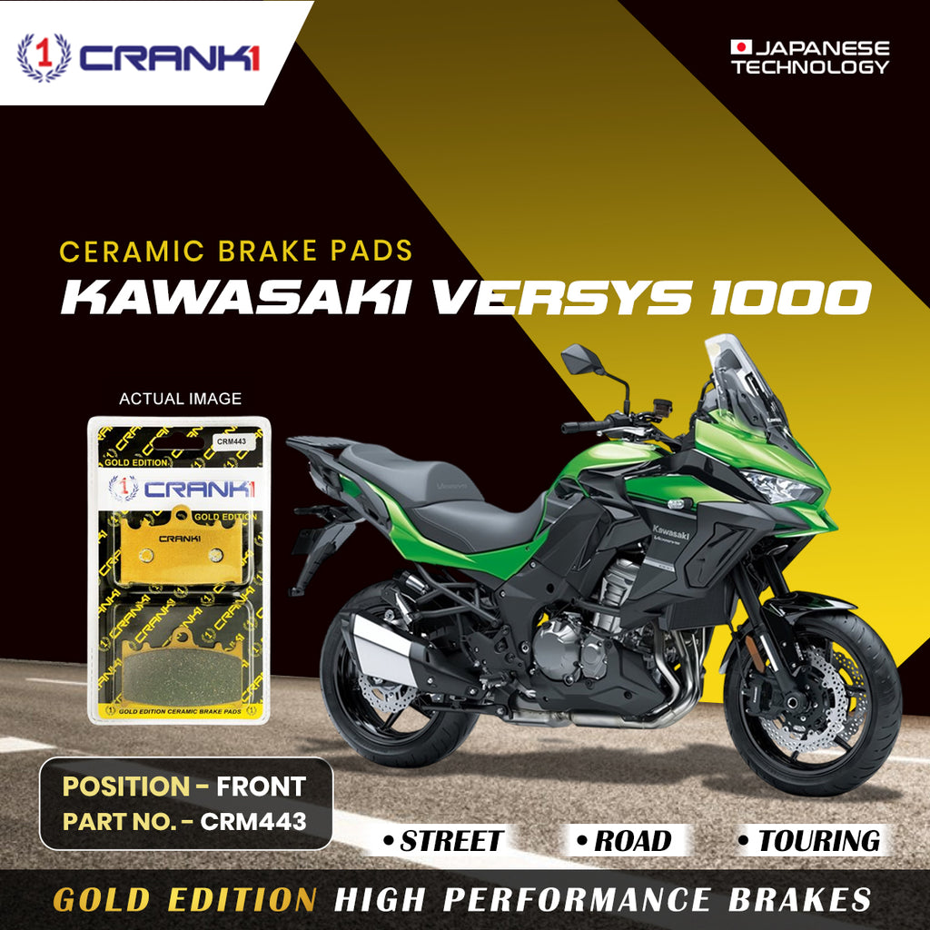 Ceramic Brake Pad For Kawasaki Versys 1000 - Front - CRM443 - 2 Sets - Crank1
