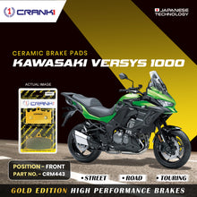 Load image into Gallery viewer, Ceramic Brake Pad For Kawasaki Versys 1000 - Front - CRM443 - 2 Sets - Crank1