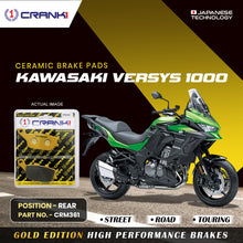 Load image into Gallery viewer, Ceramic Brake Pad For Kawasaki Versys 1000 - Rear - CRM361 - 1 Set - Crank1