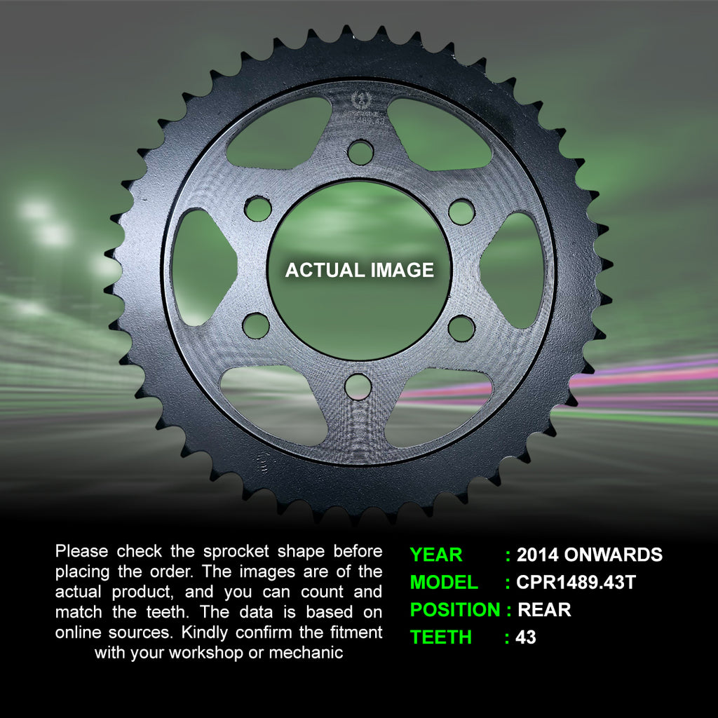 Chain And Sprocket Kit For Kawasaki Z1000 (2014 Onwards) - CRANK1