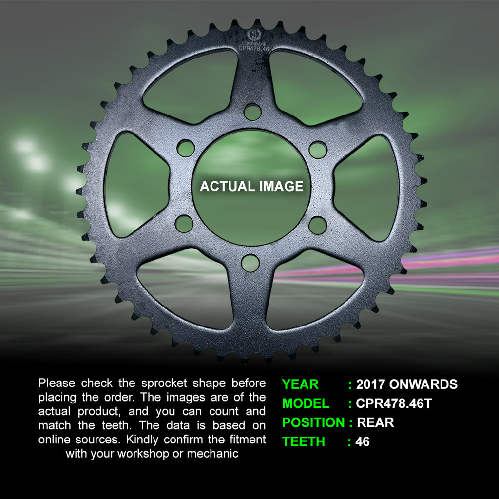 Chain And Sprocket Kit For Kawasaki Z650 (2017 Onwards) - CRANK1