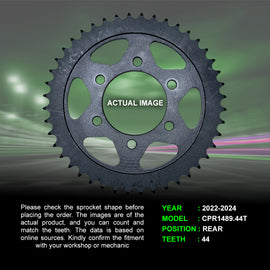 Sprocket For Kawasaki Z900 (2022-2024) - Rear - CPR1489.44T - CRANK1