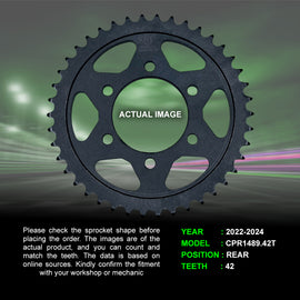 Sprocket For Kawasaki Z900 (2022-2024) - Rear - CPR1489.42T - CRANK1