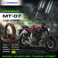 Load image into Gallery viewer, Fork Oil Seals Pair For Yamaha MT-07 (2021-2023) - CPF55-117 - CRANK1