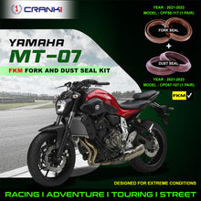 Load image into Gallery viewer, Fork And Dust Seals Kit For Yamaha MT-07 (2021-2023) - CRANK1