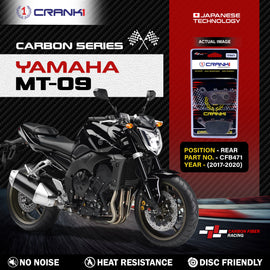 Carbon Brake Pads For Yamaha MT-09 (2017-2020) - Rear - CFB471 - 1 Set - CRANK1
