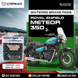 Sintered Brake Pads For Royal Enfield Meteor 350 - Rear - CB312 - 1 Set - CRANK1