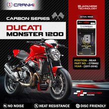 Load image into Gallery viewer, Carbon Brake Pads For Ducati Monster 1200 (2017-2018) - Rear - CFB662 - 1 Set - CRANK1