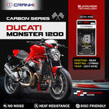 Carbon Brake Pads For Ducati Monster 1200 (2017-2018) - Rear - CFB662 - 1 Set - CRANK1