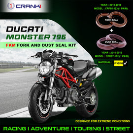 Fork And Dust Seals Kit For Ducati Monster 796 (2010-2016) - CRANK1