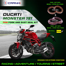 Load image into Gallery viewer, Fork And Dust Seals Kit For Ducati Monster 797 (2017-2018) - CRANK1