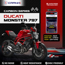Load image into Gallery viewer, Carbon Brake Pads For Ducati Monster 797 (2017-2018) - Rear - CFB312 - 1 Set - CRANK1